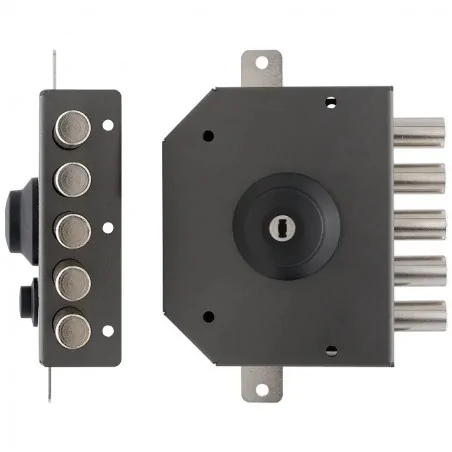THREE-POINT RIM LOCK WITH DOUBLE CYLINDER WITHOUT LATCH TECO T1470