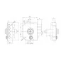 THREE-POINT RIM LOCK WITH DOUBLE CYLINDER AND LATCH TECO T1480