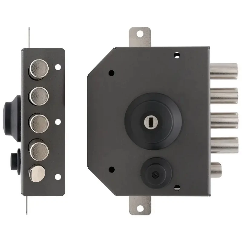 THREE-POINT RIM LOCK WITH DOUBLE CYLINDER AND LATCH TECO T1480