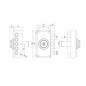 NARROW RIM SIDE LOCK WITHOUT LATCH TECO T1700