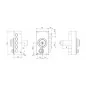 NARROW RIM SIDE LOCK WITH LATCH TECO T1710