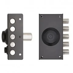 NARROW RIM SIDE LOCK WITH INSIDE KNOB WITHOUT LATCH TECO T1750