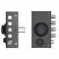 NARROW RIM SIDE LOCK WITH INSIDE KNOB AND LATCH TECO T1760