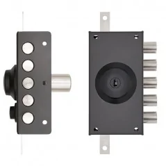 NARROW THREE-POINT RIM LOCK WITHOUT LATCH TECO T1900