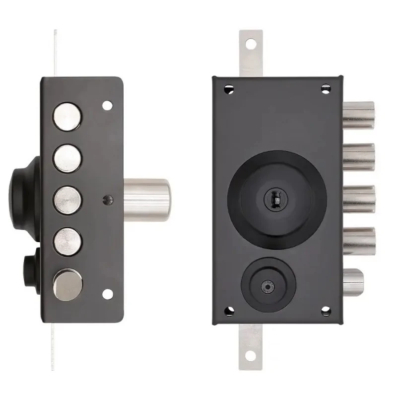 NARROW THREE-POINT RIM LOCK WITH LATCH TECO T1910