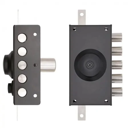 NARROW THREE-POINT RIM LOCK WITH INSIDE KNOB WITHOUT LATCH TECO T1950