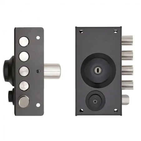 NARROW RIM SIDE LOCK WITH DOUBLE CYLINDER AND LATCH TECO T1780
