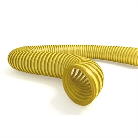 TUBO SPIRALATO ALIMENTARE GIALLO ROTOLO MT 50