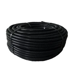 TUBO CORRUGATO NERO ROTOLO MT 100