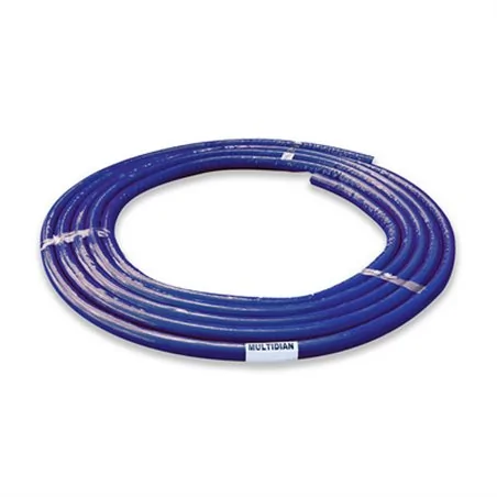 TUBO MULTISTRATO COIBENTATO BLU DIANHYDRO ROTOLO 10 MT 