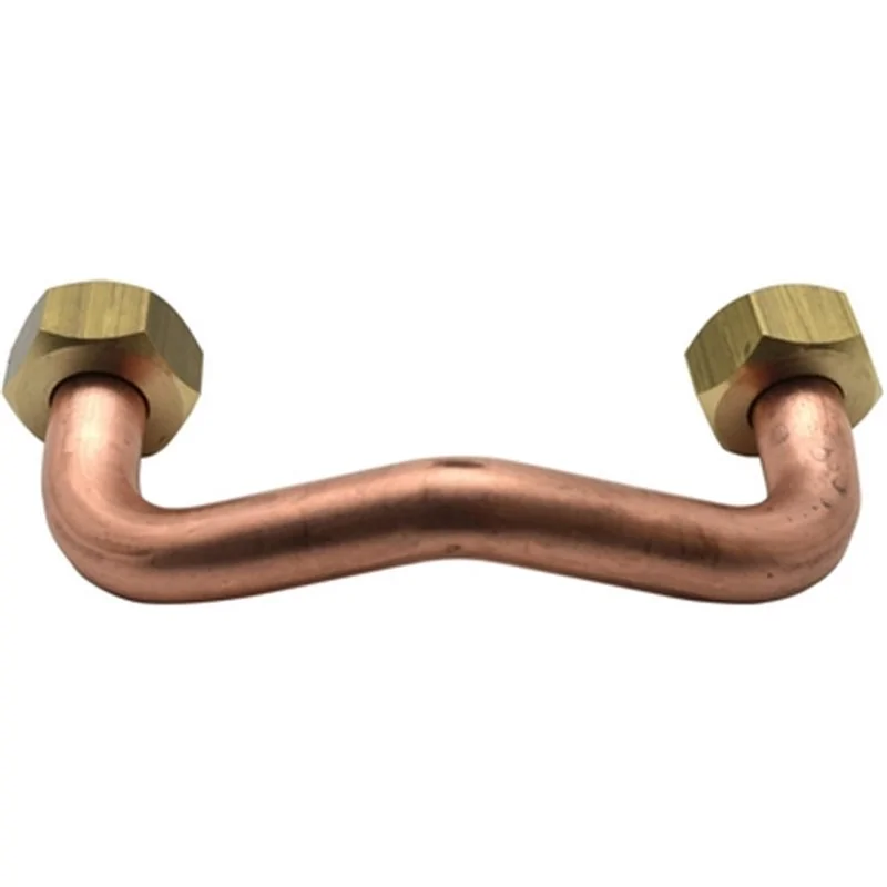 TUBO RAME CON 2 CALOTTE PER GALLEGGIANTE DEBOR