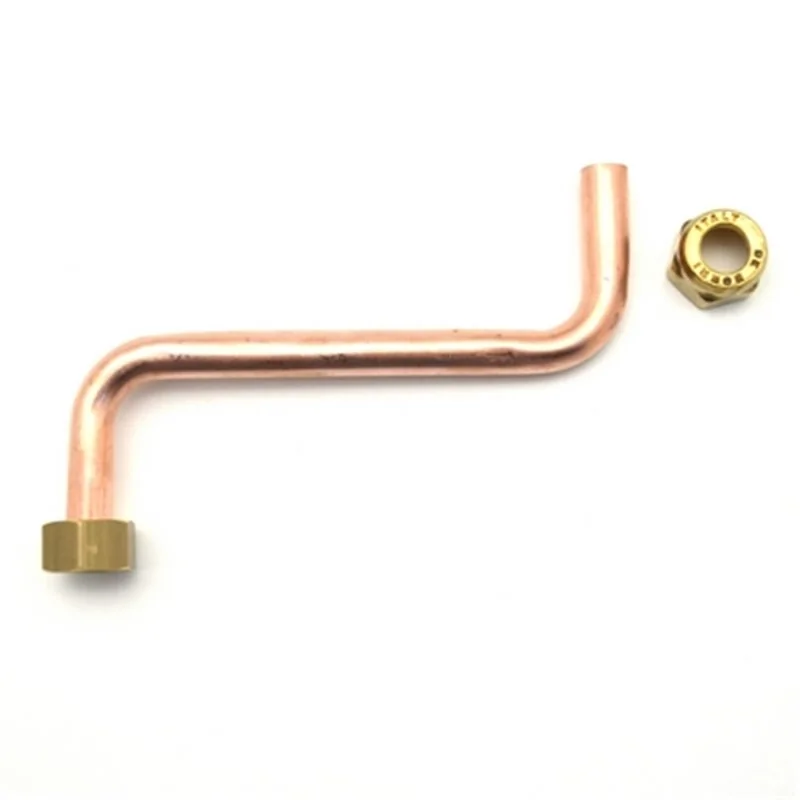 TUBO RAME A S CON 2 CALOTTE 3/8 DEBOR