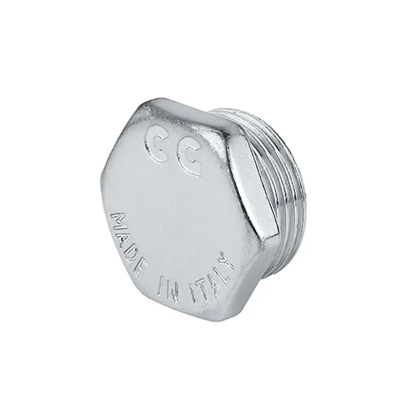 TAPPO MASCHIO LISCIO OTTONE CROMATO CAVALLETTO