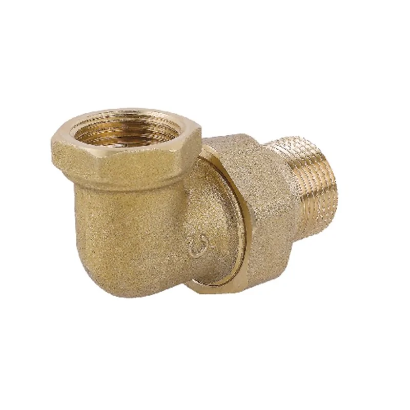 RACCORDO 3 PZ CURVO CON O-RING OTTONE GIALLO CAVALLETTO