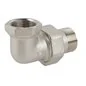 RACCORDO 3 PZ CURVO SEDE PIANA OTTONE NICHELATO CAVALLETTO
