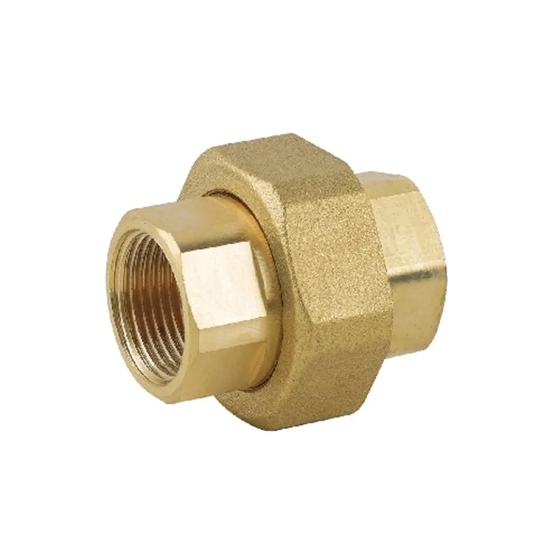 RACCORDO 3 PZ DIRITTO CON O-RING OTTONE GIALLO FF CAVALLETTO