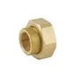 RACCORDO 2 PZ PER POMPA CON GUARNIZIONE OTTONE GIALLO FF CAVALLETTO