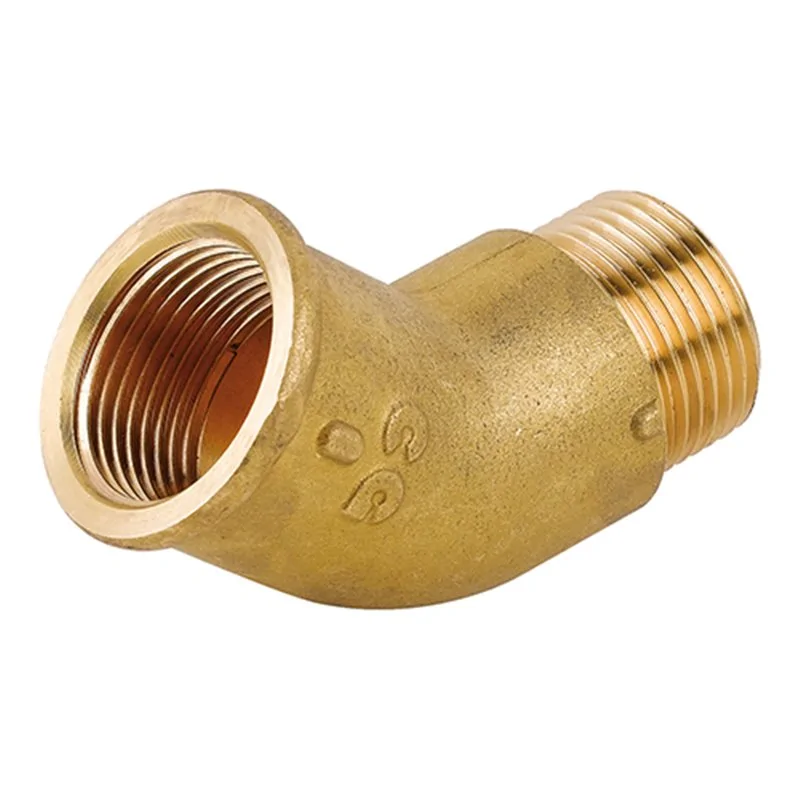 GOMITO 45° OTTONE GIALLO MF CAVALLETTO