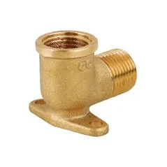 GOMITO CON FLANGIA IN OTTONE GIALLO MF CAVALLETTO