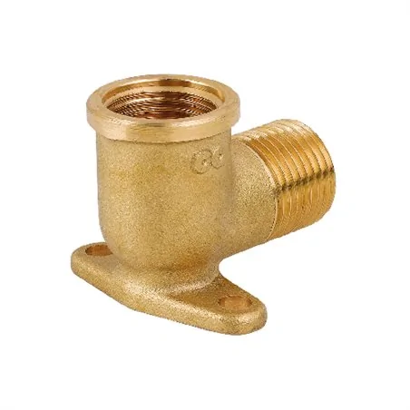 GOMITO CON FLANGIA IN OTTONE GIALLO MF CAVALLETTO