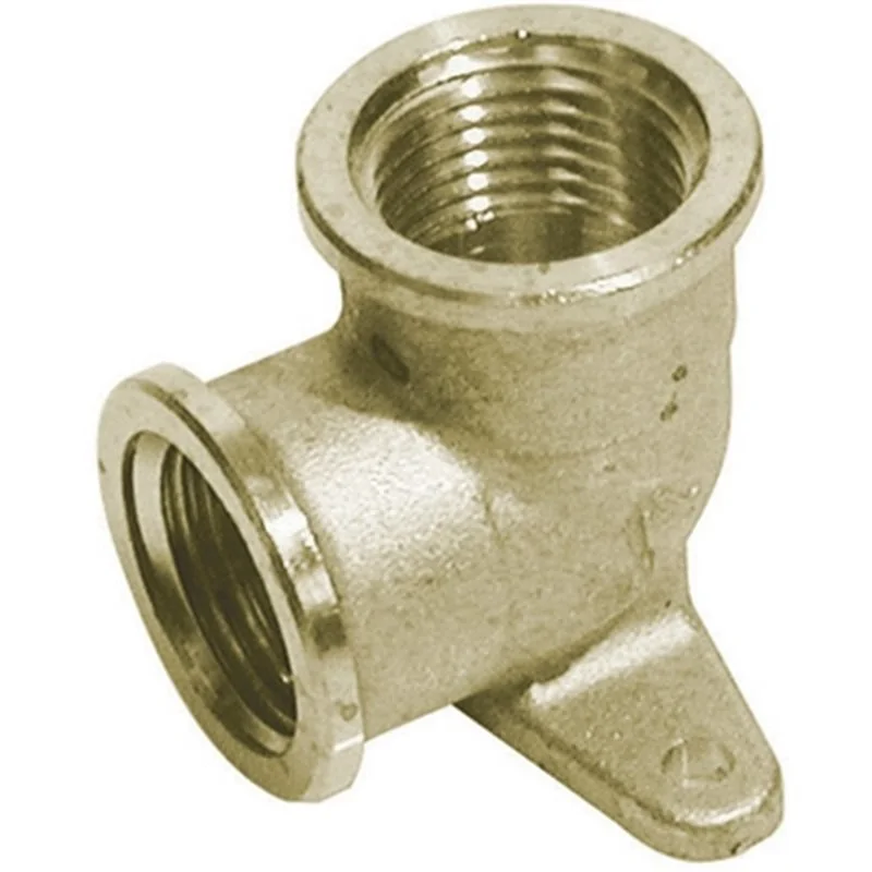 GOMITO CON FLANGIA OTTONE GIALLO FF TIEMME