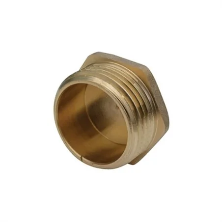 TAPPO MASCHIO PER COLLETTORI OTTONE GIALLO TIEMME