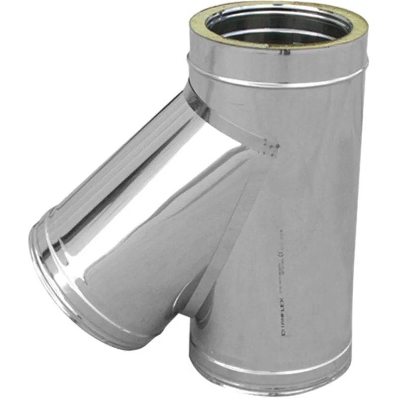 BRAGA DOPPIA PARETE A 45° INOX 316L