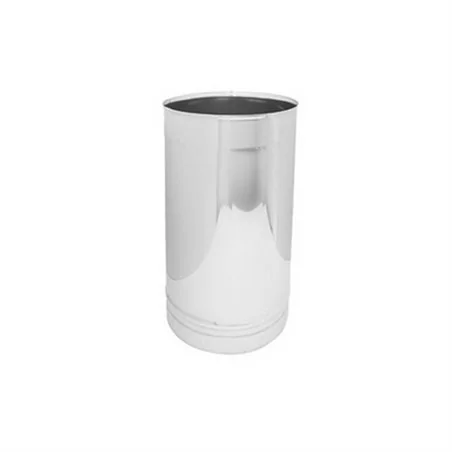 CANNA FUMARIA MONOPARETE INOX 316L MT 0.25