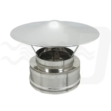 CAPPELLO CINESE DOPPIA PARETE INOX 316L