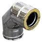 CURVA DOPPIA PARETE A 90° ACCIAIO INOX 316L