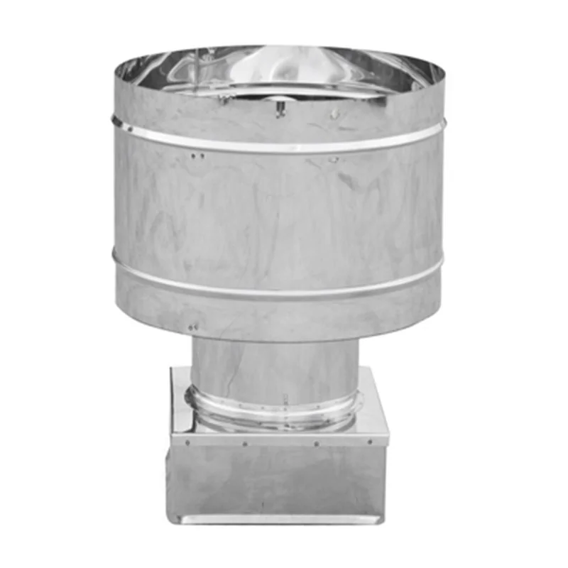 FUMAIOLO 4 VENTI BASE QUADRA ACCIAIO INOX 304L