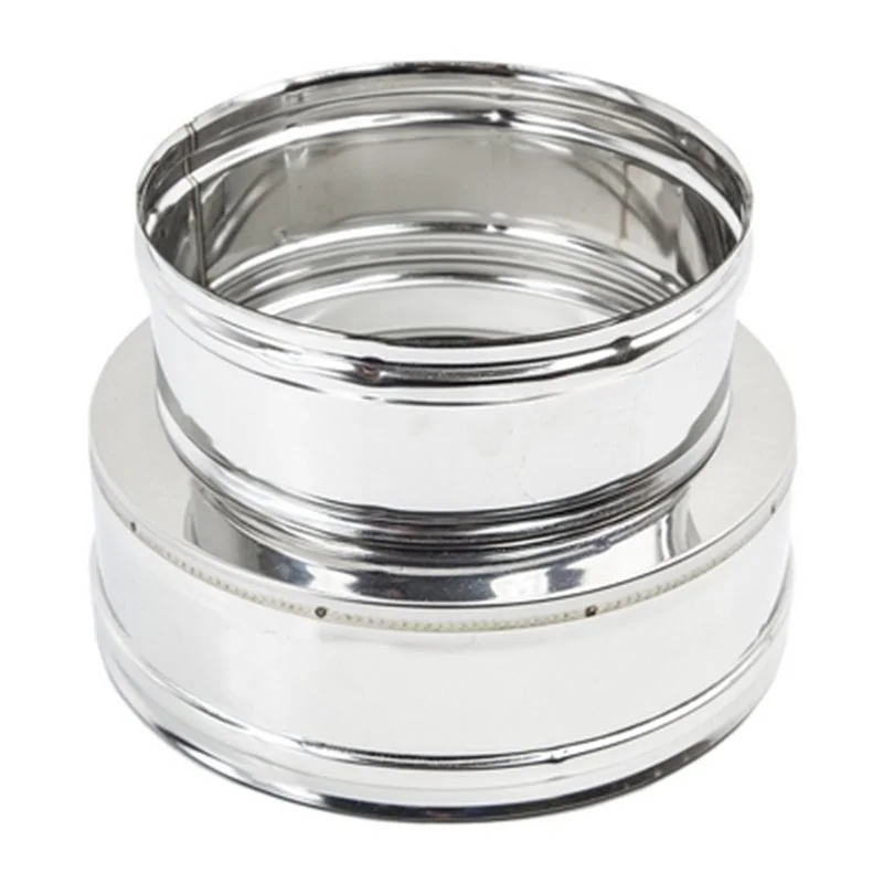 RACCORDO DOPPIA PARETE-MONOPARETE ACCIAIO INOX 316/304L