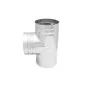 T RIDOTTA MONOPARETE PER CANNE FUMARIE ACCIAIO INOX 304L