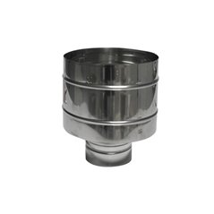 TIRAFUMO MONOPARETE A BOTTE ACCIAIO INOX 304L