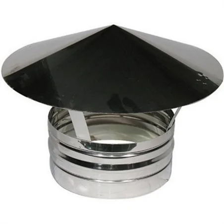 TIRAFUMO MONOPARETE SEMPLICE ACCIAIO INOX 304L