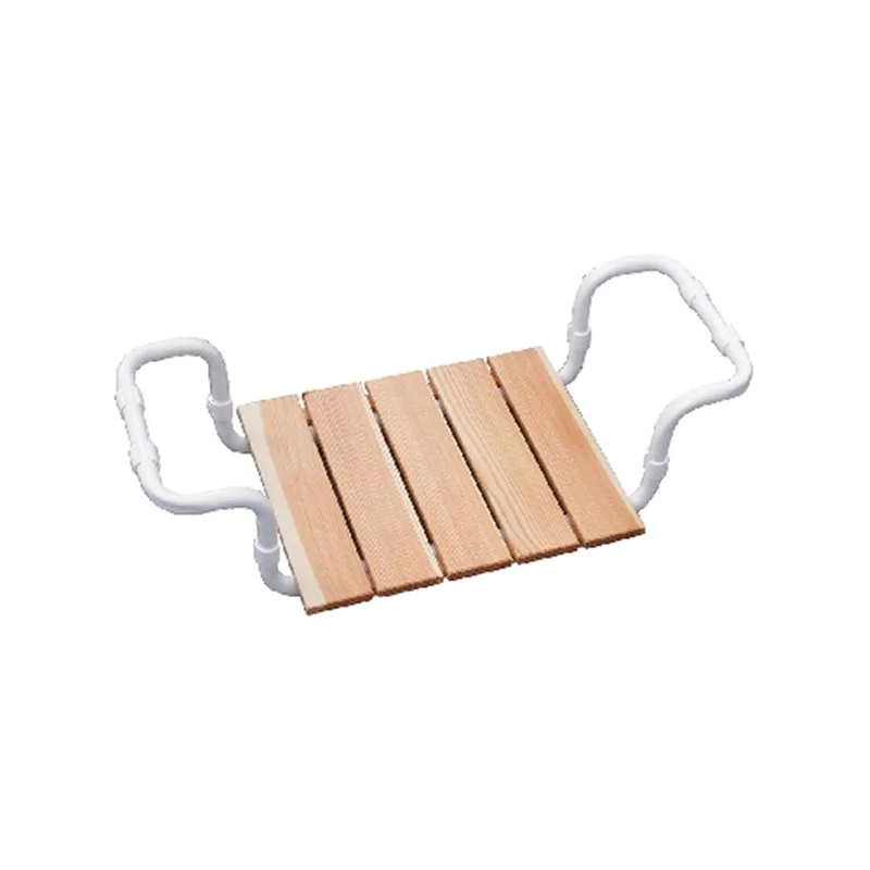 SEDILE PER VASCA REGOLABILE LARICE SENZA SCHIENALE TELAIO BIANCO