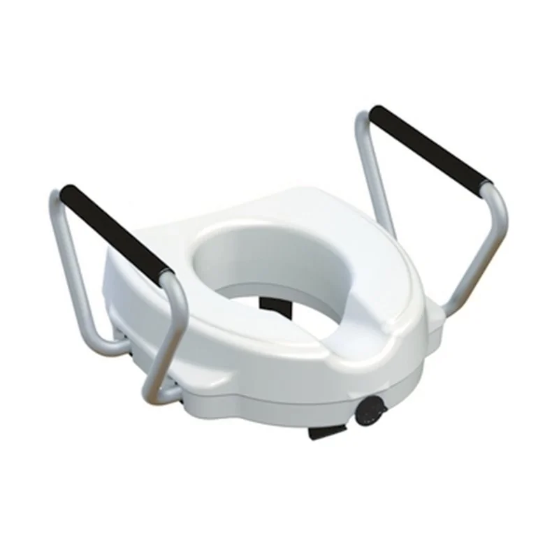 SEDILE UNIVERSALE RIALZATO CM 12 CON FERMO A VITE CENTRALE E BRACCIOLI FISSI