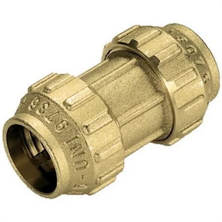 MANICOTTO OTTONE PER TUBO POLIETILENE TIEMME