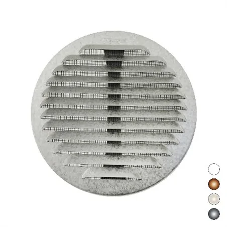 GRIGLIA TONDA IN ALLUMINIO CON MOLLE E RETE Ø80-140 MM