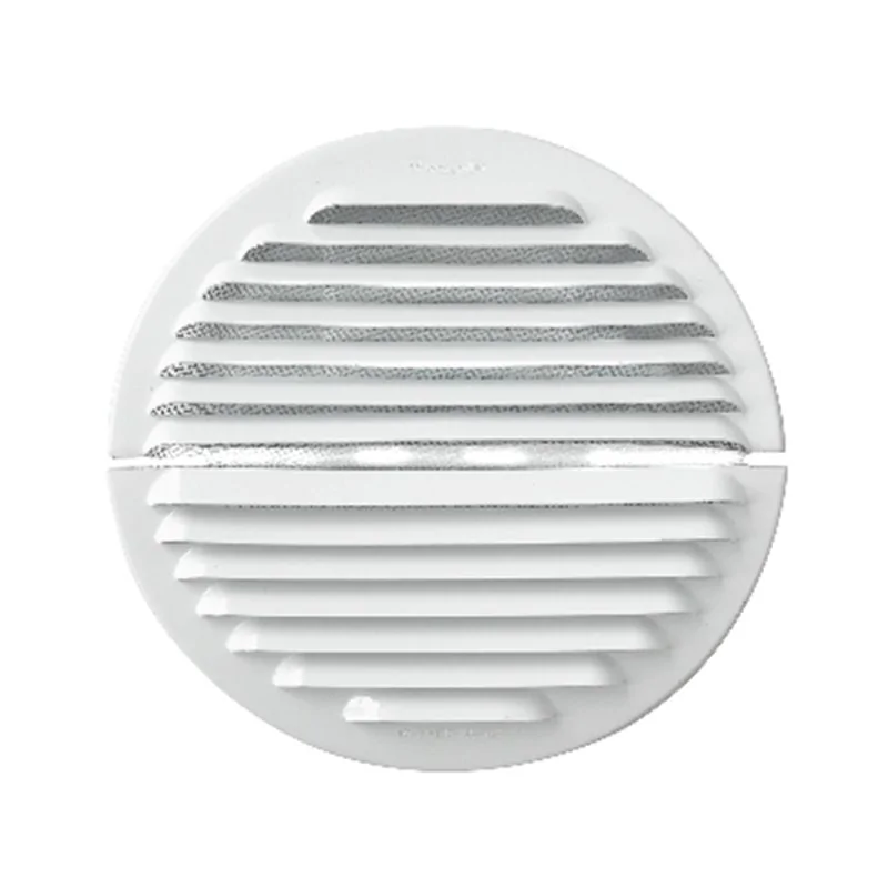 GRIGLIA TONDA DENTRO-FUORI ALLUMINIO BIANCO