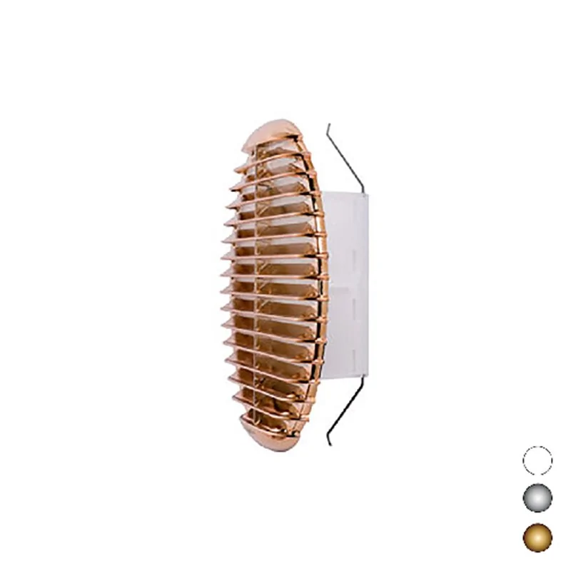 GRIGLIA TONDA IN MATERIALE TERMOPLASTICO CON MOLLE RECLINABILI 