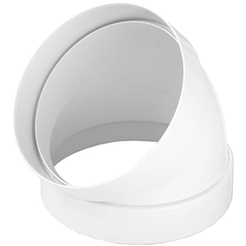 CURVA A 45° FF IN ABS PER TUBO TONDO