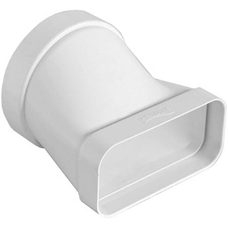 MANICOTTO ORIZZONTALE PER PASSAGGIO DA TUBO TONDO A RETTANGOLARE