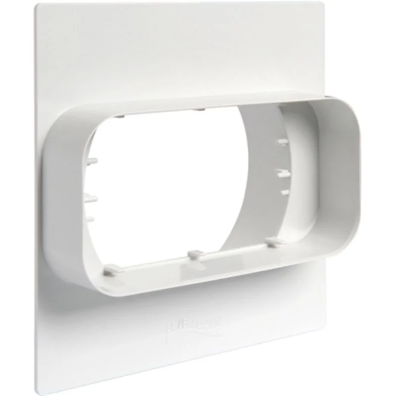 PLACCA A MURO PER PASSAGGIO DA TUBO TONDO A RETTANGOLARE