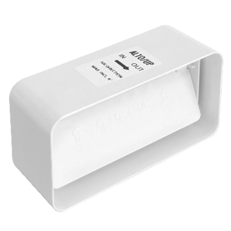 GIUNTO PER TUBI RETTANGOLARI IN ABS CON VALVOLA