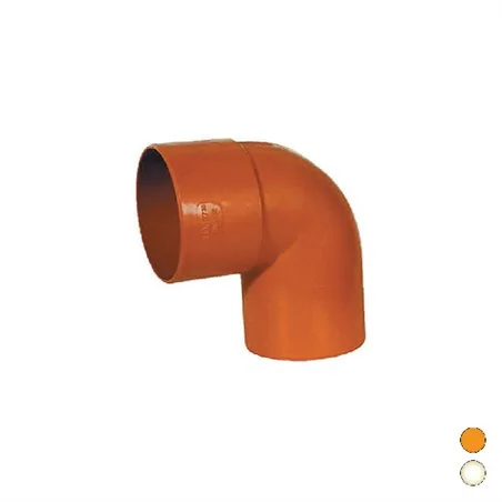 CURVA 87° IN PVC ROSSO