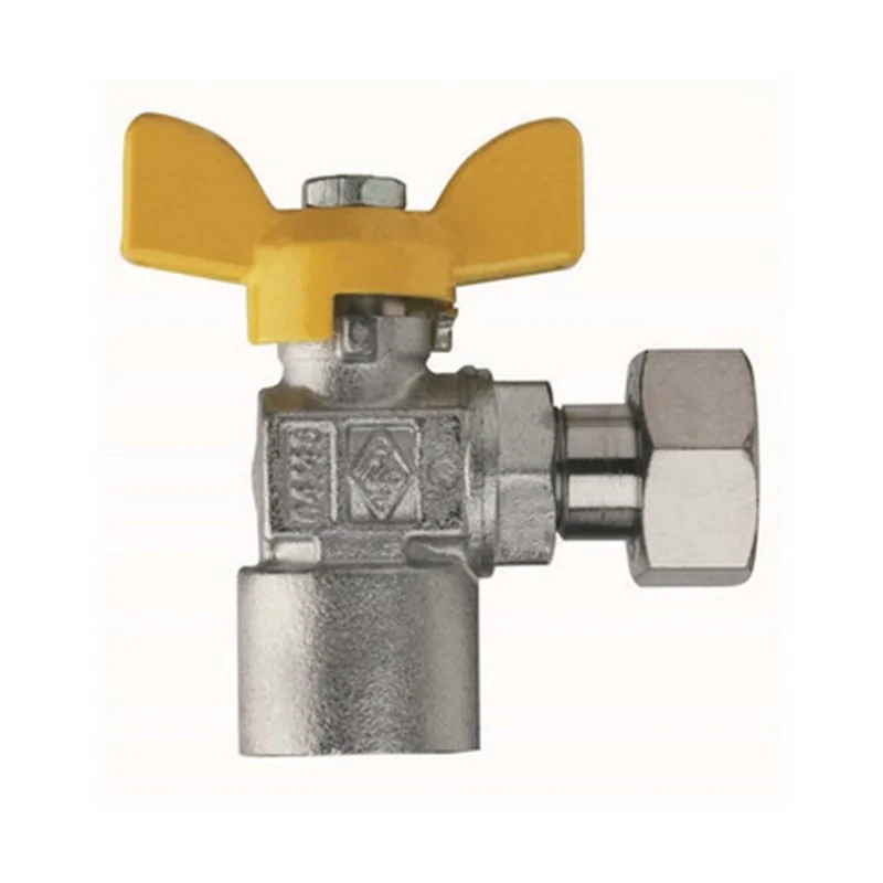 VALVOLA A SFERA GAS A SQUADRA FEMMINA-DADO GIREVOLE