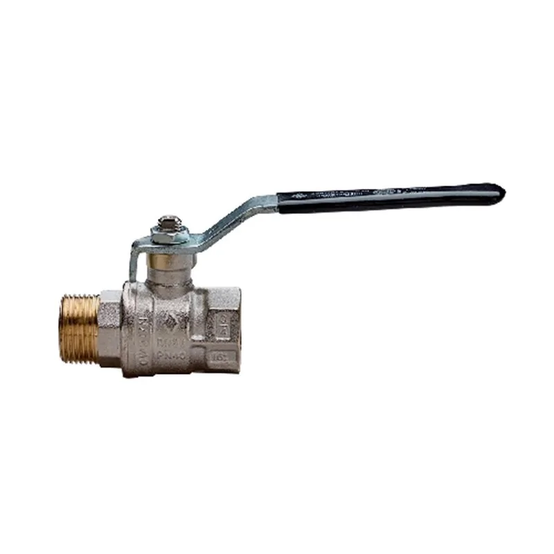 ARRESTO A SFERA A PASSAGGIO TOTALE A LEVA PIATTA MF RB