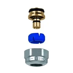 RACCORDO AUTOADATTABILE CROMO SATINATO CALEFFI