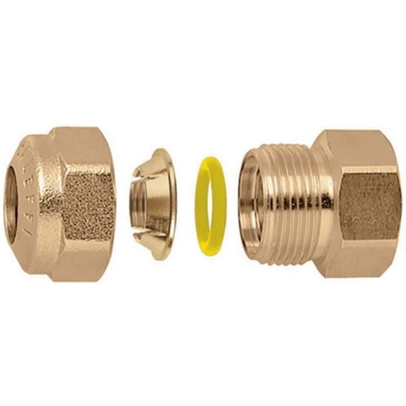 RACCORDO O-RING DIRITTO FEMMINA PER TUBO RAME CALEFFI